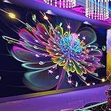 3D Bunte Blumendruck Wohnzimmer Schlafzimmer Kinder Sofa TV Hintergrund Restaurant Innendekoration Vliesstoff Wandbild