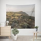 EHOMERY Wandteppich Jungs Wandtuch Vertikal Berge Und Flüsse Wandteppich Kinderzimmer Wanddekoration Lang Wohnzimmer Schlafzimmer Wandbehang Dekoration 100x70cm