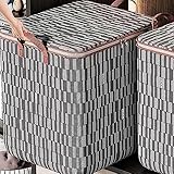 Faltbare Aufbewahrungstasche für Kleidung mit großer Kapazität, Aufbewahrungstaschen mit Reißverschlüssen, tragbare, platzsparende Garderobe zum Sortieren von Kleidung, Aufbewahrungsbox