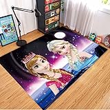 BEPHON Anti-Rutsch-Teppich, 3D-Cartoon-Anime-Teppich Waschbarer Moderner Minimalistischer Couchtisch Decke Full Bedroom Pad Nachttischmatte 120X160Cm A5456