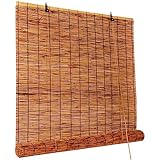 120 Breite Bambusrollo Raffrollo Sichtschutz Wasserdicht Bambus Rollo 160 90 120 Breit Jalousien 60% Verdunkelungsrollo Rollo für Garten Aussenbereich Restaurant (Size : W90 x H100cm)
