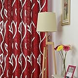 Clode® Sheer Curtains Sheers Voile Tulle Window Curtain 1 Panel 100x200cm Window Door Leaves Sheer Panel Scarf Curtain Drape PCS Vines Tulle Home Decor Basic Drapes for Bedroom Living Room