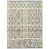 Wakects Wollteppich, eleganter Teppich für den Bodenbereich, verschleißfest, Dekoration, Baumwolle für Esszimmer für Spielzimmer