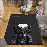 BRALEM Hi-P-Pi-E K-A-W Rutschfester Teppich Matte Schlafzimmer Flanellteppich Camping Yoga Krabbelmatte Spiel Teppich 40X60CM