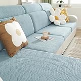 MUOOAY Sofabezüge L Form Ecksofa 1 2 3 Sitzer Sofasitzbezug Schonbezug Couch Überzug Sofaschoner rutschfest Sofa Überwurfdecke Katze Hunde Sofa Sitzbezug Sofa Sitzkissen überzug Bezug