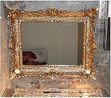 Lnxp Wandspiegel Rahmenspiegel Barockspiegel Spiegel In Gold 56x46 cm Renaissance Opulenter Prachtvoller Nostalgie Antik Barock Repro Barockstil