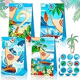JeVenis Moana Party Favor Bags Moana Party Supplies Moana Party Dekoration Moana Geburtstagsfeier Gastgeschenke Moana Party Geschenktüten Moana Party Leckerli Tüten
