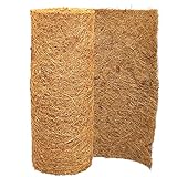 SUNYAY Kokosmatte 100% Bio 30 x 200 cm, Coco Liner Mulch für Pflanzen, Unkrautbekämpfung Stoffmatte, Kokos Teppich für Tiere, Braun
