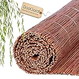 BooGardi Weidenmatte in 18 Größen · 90 x 500 cm · Sichtschutzmatte aus Weide · für Garten, Balkon und Terrasse · Balkonsichtschutz · natürlicher Sichtschutzzaun