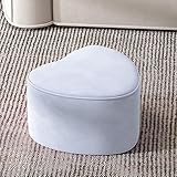 Herzförmige Ottomane Hocker, kreative gepolsterte Technologie Tuch Fußstütze, tragbare gepolsterte Sitz Sofa Fußhocker für Wohnzimmer Schlafzimmer Flur Eingang(30x23cm(11.8x9in), Blue Heart)