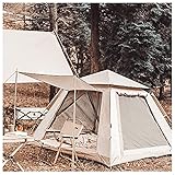 Zelt 4 Mann wasserdicht, DREI Sekunden zum Öffnen, günstiges Zelt, stabil, Robustes Tipi-Zelt für Camping