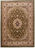 Carpeto Teppich Orientteppich Grün 300 x 400 cm Medaillon Konturenschnitt Muster Iskander Kollektion