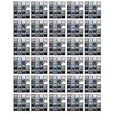 XZincer Kreative 3D-Fliesenaufkleber, Simulationsdekoration, DIY-Bodenflugzeug-Wandaufkleber Kerzen Folie (Black, One Size)