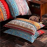 AShanlan Bohemian Kissenbezug 40 x 80 2er Set Indisch Boho Stil Exotische Muster 120GSM Mikrofaser Kissenhülle Kopfkissenbezug 40x80 cm(01#)
