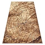 rugsx Teppich BCF Morad PIEN Baum Holz - beige 200x300 cm