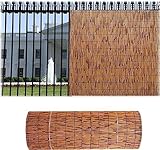 JSY Sichtschutzzaun Garten Sichtschutz Zaunpaneele, Sichtschutz & Schutz Sichtschutz Rolle für Outdoor Wind und Sonnenschutz Schilf Schatten (Größe: 1,5 x 3 m)
