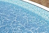 poolomio® Poolinnenfolie mit Mosaikmuster für ovale Stahlwandbecken 550 x 370 x 120 cm | 0,3 mm Stärke | Innenhülle Pool aus hochwertigem PVC | Ersatzfolie mit 10 cm Überlappung