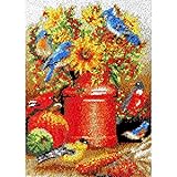 Latch Haken Teppich Teppich Stickerei Latch Haken Teppich Handscheibe Riegel Haken Teppich Handarbeit mit Farbe Vorgedruckt Musterdesign for Erwachsene Kinder ( Color : Orange , Size : 24INCHX34INCH )