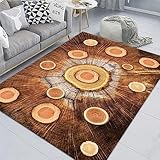 DJHWWD Teppich Für Balkon Wohnzimmer Teppich Braun Holz Abstrakte Muster Schlafzimmer Anti-Milben Wohnzimmer 40X60Cm Outdoorteppich 1Ft 3.7''X1Ft 11.6''