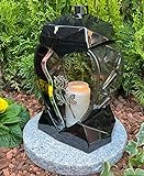Grablampe GrablichtHerz Form mit Rose, 28 cm H. NEU - Laterne Kerze Grabkerze ohne Sockel und ohne Deko!
