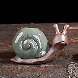 Schnecke Hydrokultur Pflanzenvase, Keramik Blumentopf, Dekorative Pflanzenvase, Sukkulenten Blumentopf, Kreative Dekoration für Haus Garten Büro Schreibtisch