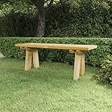 Tidyard Gartenbank Terrassenbank Parkbank Sitzbank Holzbank Balkonbank Gartenmöbel Bank für Balkon, Terrasse & Garten, 110 cm Massivholz Kiefer Imprägniert
