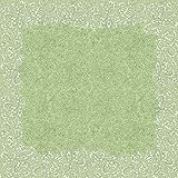 Mank Tischdecken aus Airlaid | Mitteldecken 80 x 80 cm Tischdecke für Gastronomie | 20 Stück | Delia (Grün)