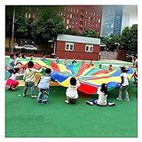 Regenbogen Fallschirm Kinderspiel-Regenbogen-Fallschirmspielzeug, Kindergarten-Indoor-Outdoor-Training for körperliche Fitness, lustiges Spielzelt, wasserdicht/reißfest (Size : 2M)