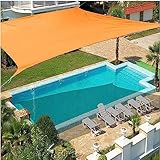 Sonnensegel Rechteckig Wasserdicht Sonnenschutz Wetterschutz Segel Baldachin Für Balkon Garten Terrasse (Color : Turmeric, Size : 2x2.5m)