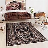 Xiaosua Antirutschmatte Waschbar Braun Teppich Salon Braun Pflanzen Blumenmuster Schlafzimmer Arbeits Zimmer Waschbar Pflegeleicht 200X300Cm Teppich Antirutschunterlage 6Ft 6.7''X9Ft 10.1''