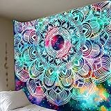 MIANJUNAN wandteppiche,Bunte Pilz Wandteppiche Indischen Boho Psychedelic Hippie Wand Hängen Wandteppiche Groß Handtuch Für Den Strand Yoga Matte Werfen Decke (250×150cm)