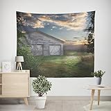 EHOMERY Wandbehang Wandteppich Wohnzimmer Wanddekoration Haus Wandbehang Mit Motiv Wanddecke Hinata Wohnzimmer Schlafzimmer Wandbehang Dekoration 200x150cm