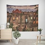 EHOMERY Wandteppich Entspannung Wanddekoration Orientalisch Haus Wandteppich für Küche Wandbehänge Deko Wohnzimmer Schlafzimmer Wandbehang Dekoration 200x150cm