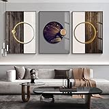 MYTAYT Nordic Wandkunst Leinwand Malerei Abstrakte Holzstruktur Poster Und Drucke Wandbilder Moderne Wohnkultur Wohnzimmer Schlafzimmer Dekor-40X60Cmx3-Kein Rahmen