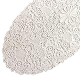 Plauener Spitze by Modespitze 2204_e_4090 Tischdecke Admeto, 40 x 90 cm oval, creme