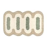 moueqkee Kreativitätsmodellierung Badematte, Nicht rutscher superabsorbierender Badezimmermatte, Mikrofaser-Badematte, Superabsorbierende Badezimmerteppich für Badezimmer,A,40X60CM