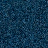 Teppichfliesen 50x50 selbstliegend Schatex Teppich Fliesen Nadelvlies Teppichboden als Fliesen blau für Büro und Messe (4 Fliesen = 1 m², Marineblau)