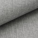 NOVELY® LUSO | 1 lfm | Feiner Stoff Polsterstoff Bezugsstoff Meterware Möbelstoff (05 Grau)