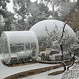 Automatisches aufblasbares Zelt im Freien kampierendes transparentes Blasen-Haus, Ballon-transparenter Auto-Tunnel, der Schnee-Winter-Gebläse durchbrennt, 3M