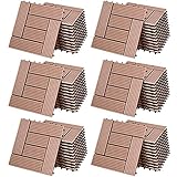 Casaria WPC Fliesen 30x30 cm 66er Set 6m² Stecksystem Drainage Zuschneidbar Terrasse Balkon Garten klick Mosaik Terrakotta