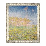 NBKJCO die aussicht 1 nach frühling' Claude Monet Poster Leinwand gerahmt Kunstwerk Ästhetisch Berühmte Künstler Leinwand Wand Kunstdrucke Wanddekoration Schlafzimmer Dekoration,40x52cm,16'x20'
