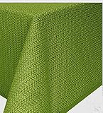 Gartentischdecke Tischdecke Weichschaummaterial rutschfest wetterfest 4 Farben (130x220cm eckig, Grün)