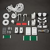 ROLLMAXXX Reparatur Kettenzug Seitenzug für Klemmfix Duo-Rollos Doppelrollos Weiß