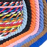 West Coast Paracord | Twisted Natural Cotton Artisan Cord Rope - Super Soft Assorted Colors & Length (White, 3/4 Inch Diameter X 10 Feet)