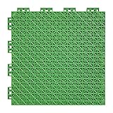 XLIHAWY Modulare Bodenfliesen Aus Kunststoff, rutschfeste Pool-Badewannen-Ablauffliese, Spleißen Modular Kissen Matte Für Umkleideräume Kellergeschoss Treppe (Farbe : Grün, Größe : 25x25cm/32pcs)