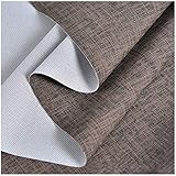Leder stoff Dunkelbraun Kunstleder Dicke 0.7mm Polsterstoff Als Robuster Premium Bezugstoff/Möbelstoff Zum Nähen Und Beziehen Soft Stoff Wildlederimitat Velours Microfaser Möbelstoff Breite 1(Size:1M)
