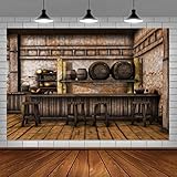 Shabby Saloon Taverne Innenfotografie Hintergrund Rustikale alte Wand Holzbar Theke Tische Stühle Western Cowboy Hintergrund 240x180