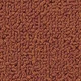 BRICOFLOR Auslegware Teppichboden in Terracotta ideal für Kinderzimmer und Wohnzimmer mit grober Schlingen Struktur und Vliesrücken in 4 und 5 Meter Breite (4 m x 4 m)