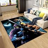 BEPHON Teppich Fußmatten, 3D Anime Fußmatte Teppich Wohnzimmer Schlafzimmer Nachttisch rutschfeste Fußmatte Küche Badezimmer 160X200Cm A7070