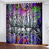 Vorhang Blickdicht 3D Weiße Fenster Mit Holzmaserung Muster Ösenschal Fenster Gardinen Mit Ösen Verdunkelungsvorhang Wohnzimmer Kinderzimmer Thermovorhang Schallschutz Vorhän 2Er Set 214X264Cm